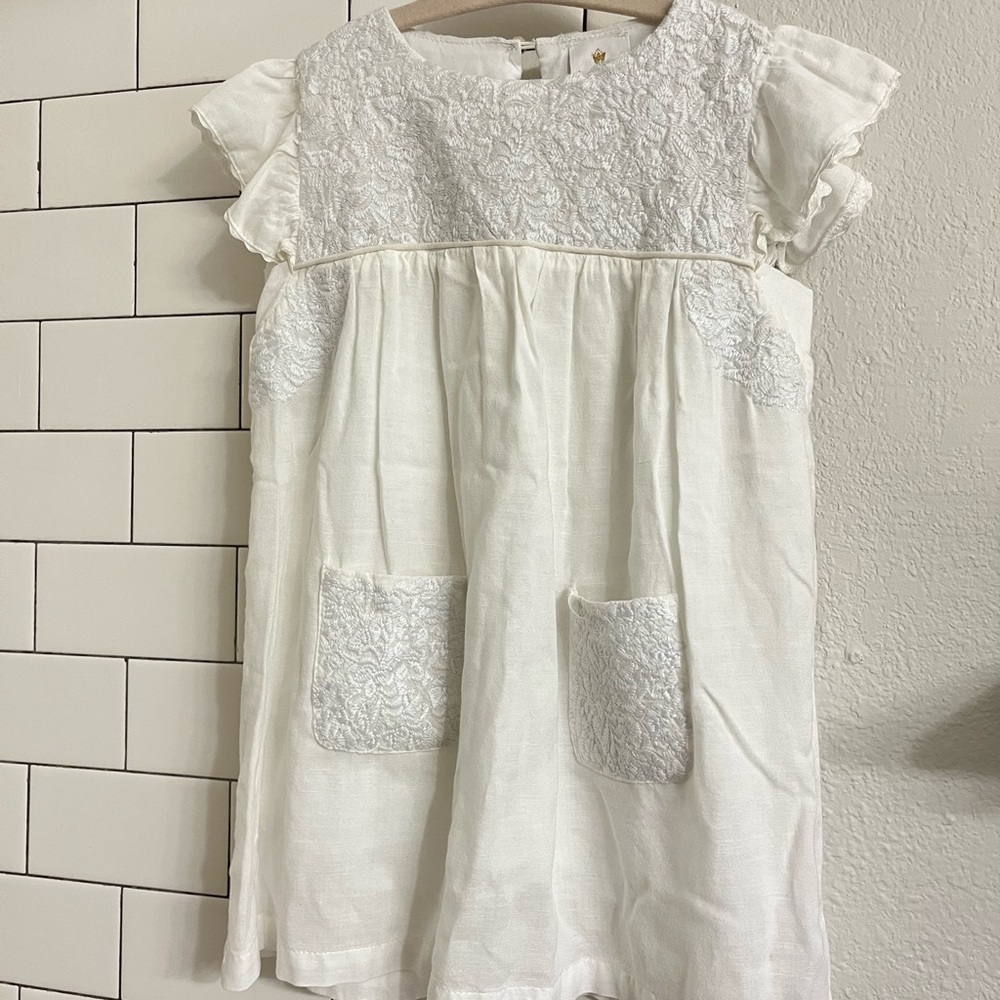 J. MARIE white dress 4T